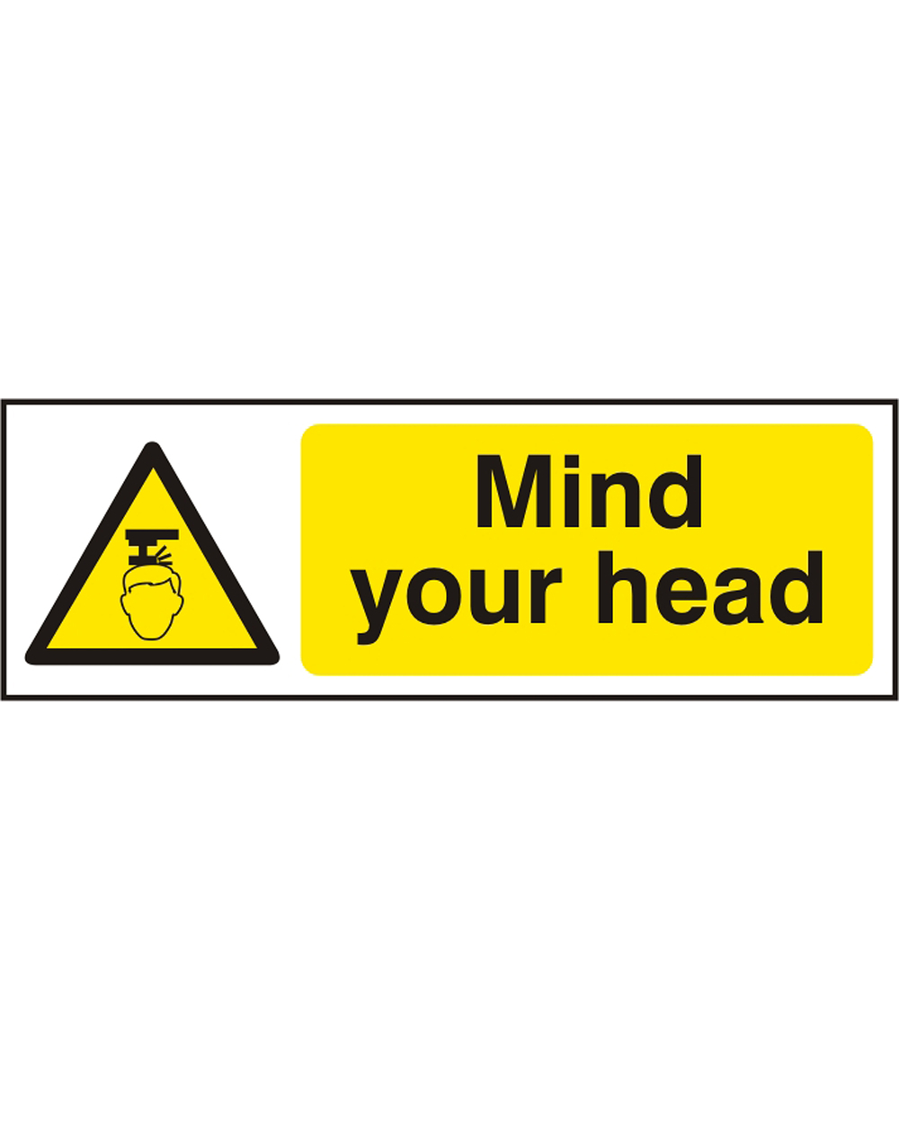 Mind Your Head Sign (Pack Of 5)