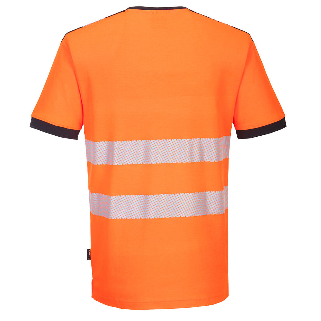 PW3 Hi-Vis V-Neck Mesh Insert T-Shirt S/S