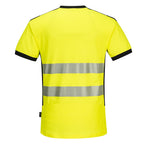 PW3 Hi-Vis V-Neck Mesh Insert T-Shirt S/S