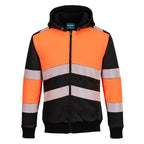 PW3 Hi-Vis Zipped Class 1 Winter Hoodie