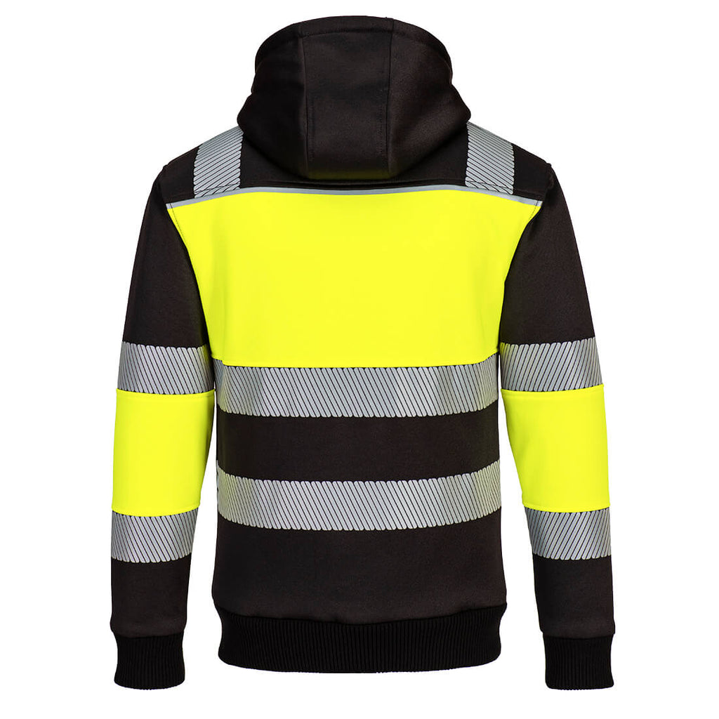 PW3 Hi-Vis Zipped Class 1 Winter Hoodie