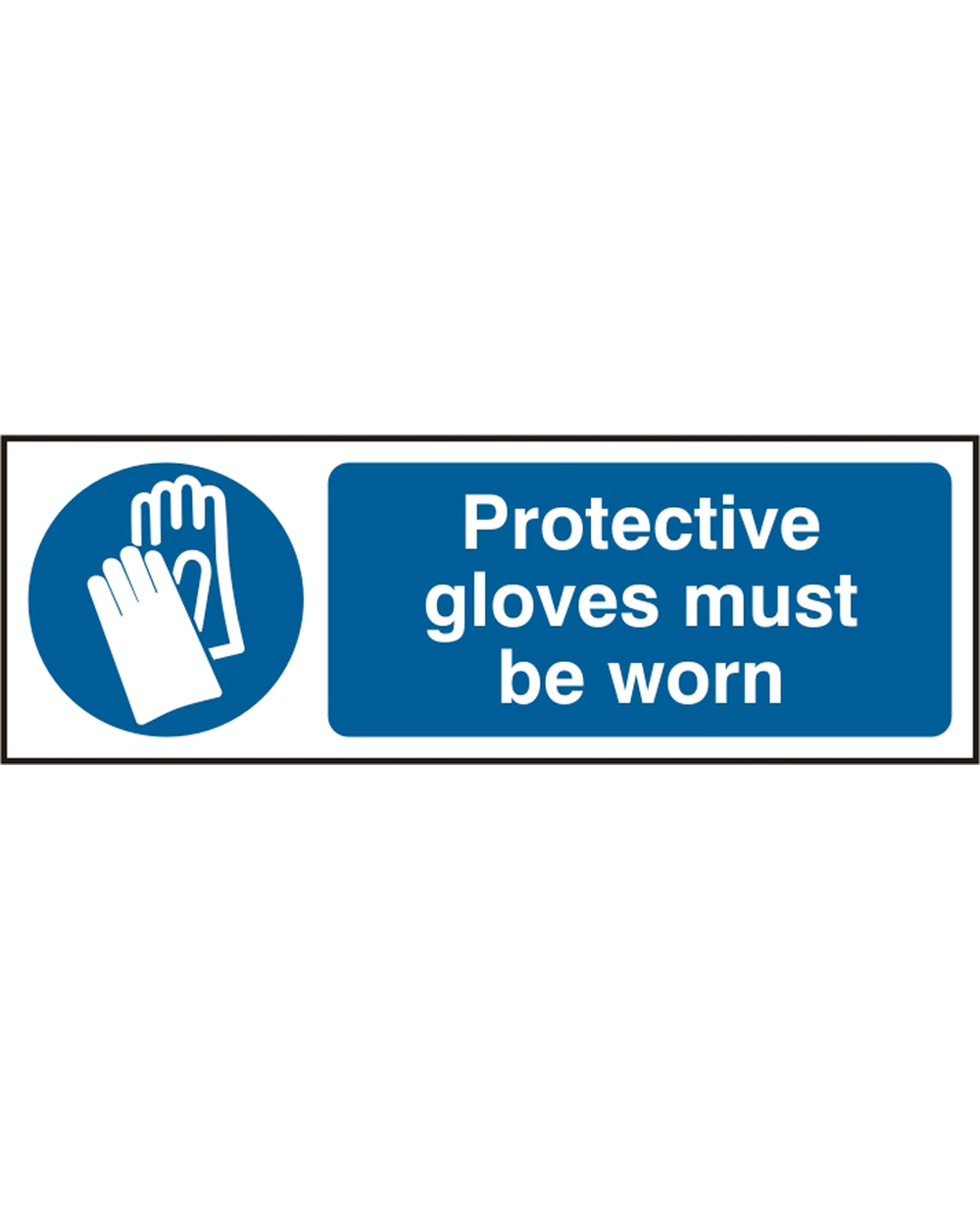 Gloves Must Be Worn Sign (Box Of 5)