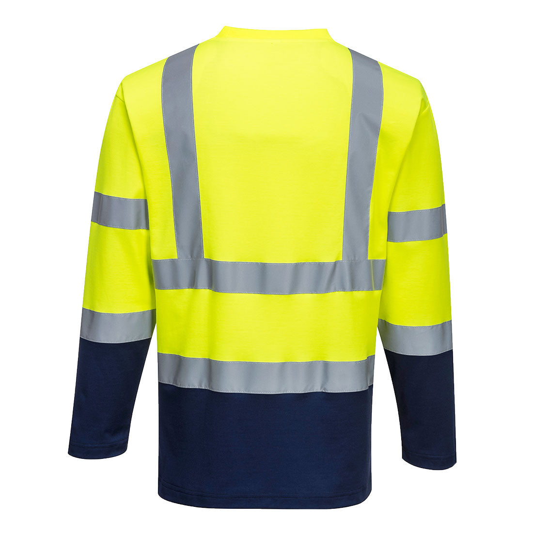 Hi-Vis Cotton Comfort Contrast T-Shirt L/S