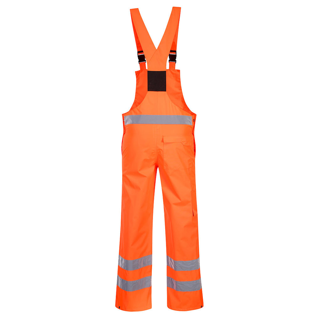Hi-Vis Breathable Rain Bib and Brace