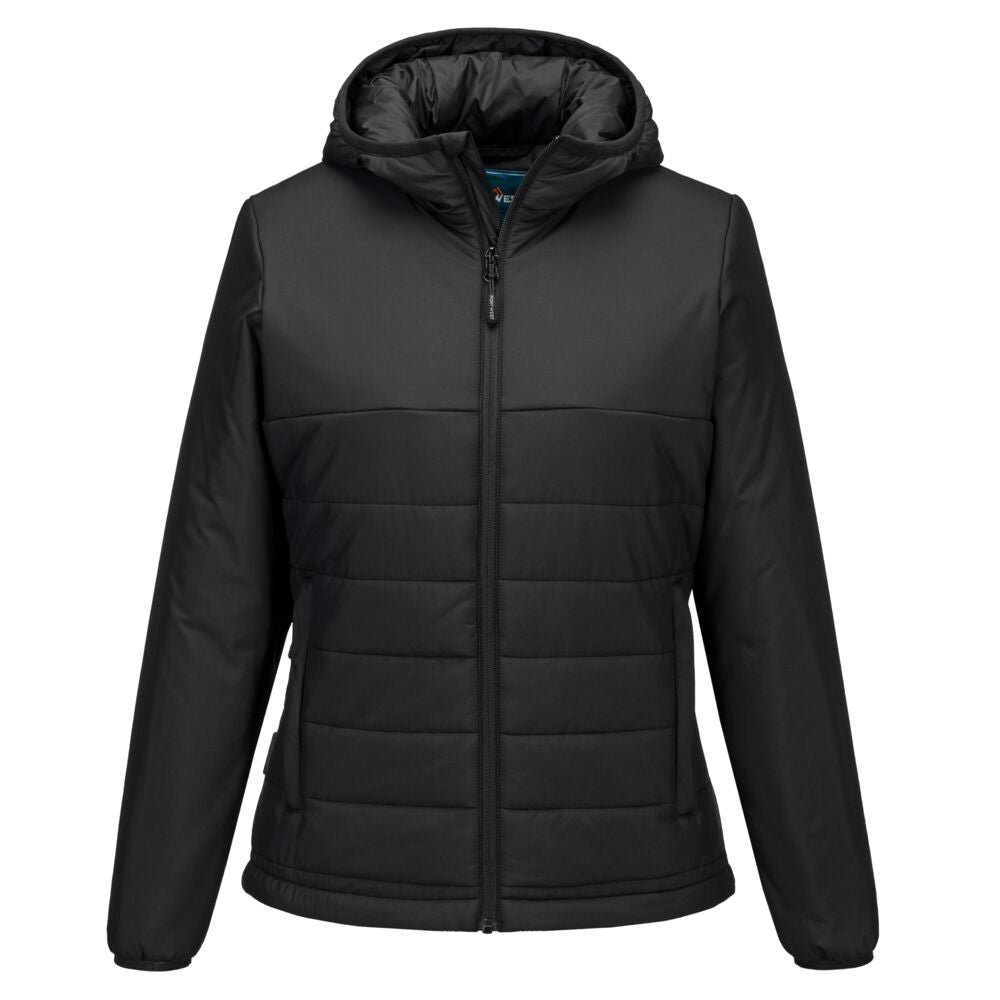 Professional Women's Hooded Insulated Baffle Jacket