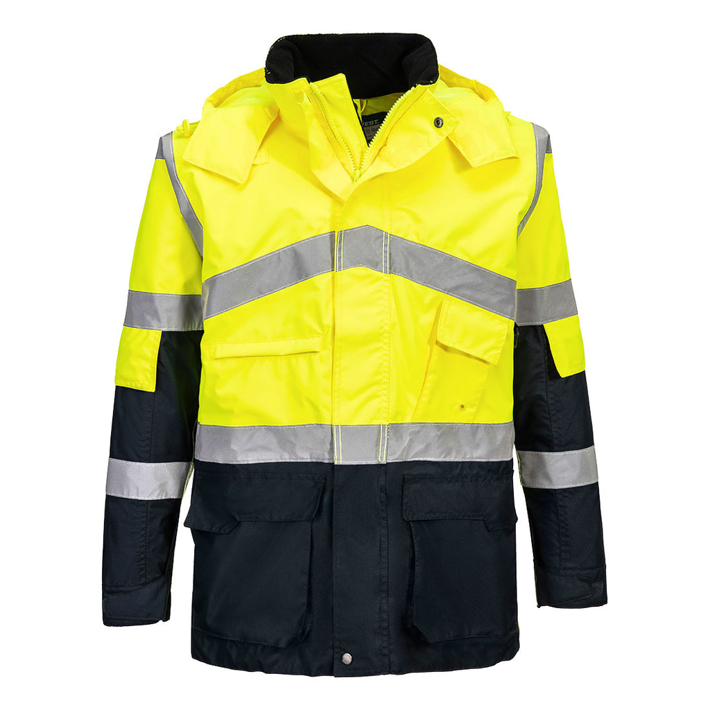 Hi-Vis Breathable Contrast Rain Jacket