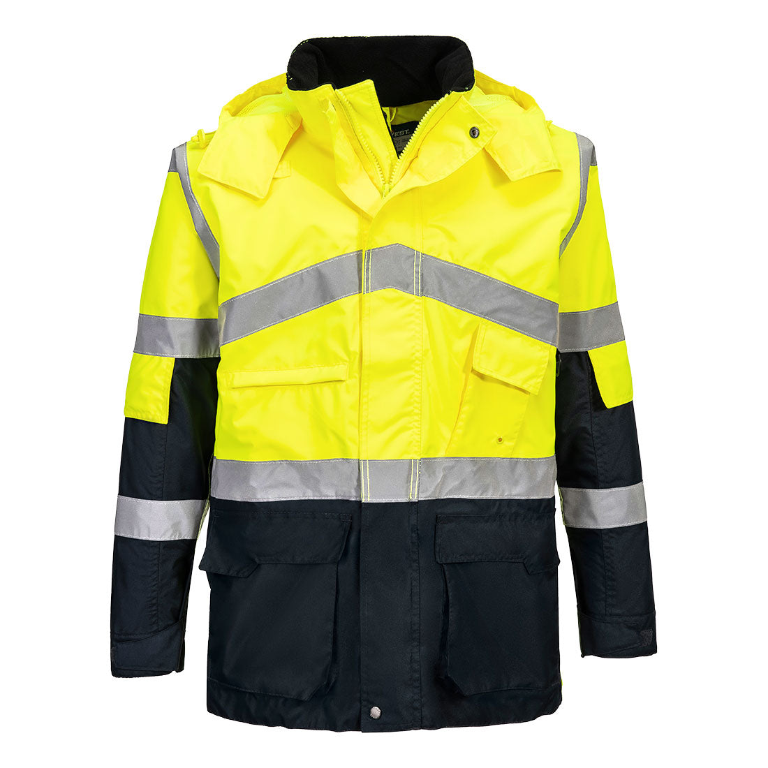 Hi-Vis Breathable Contrast Rain Jacket