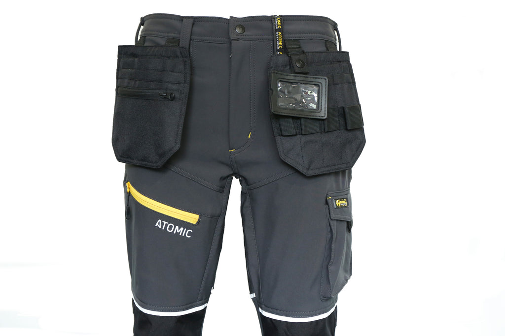 Atomic Workwear Slim Fit Softshell Trousers – Flexible, Durable & Weather-Resistant