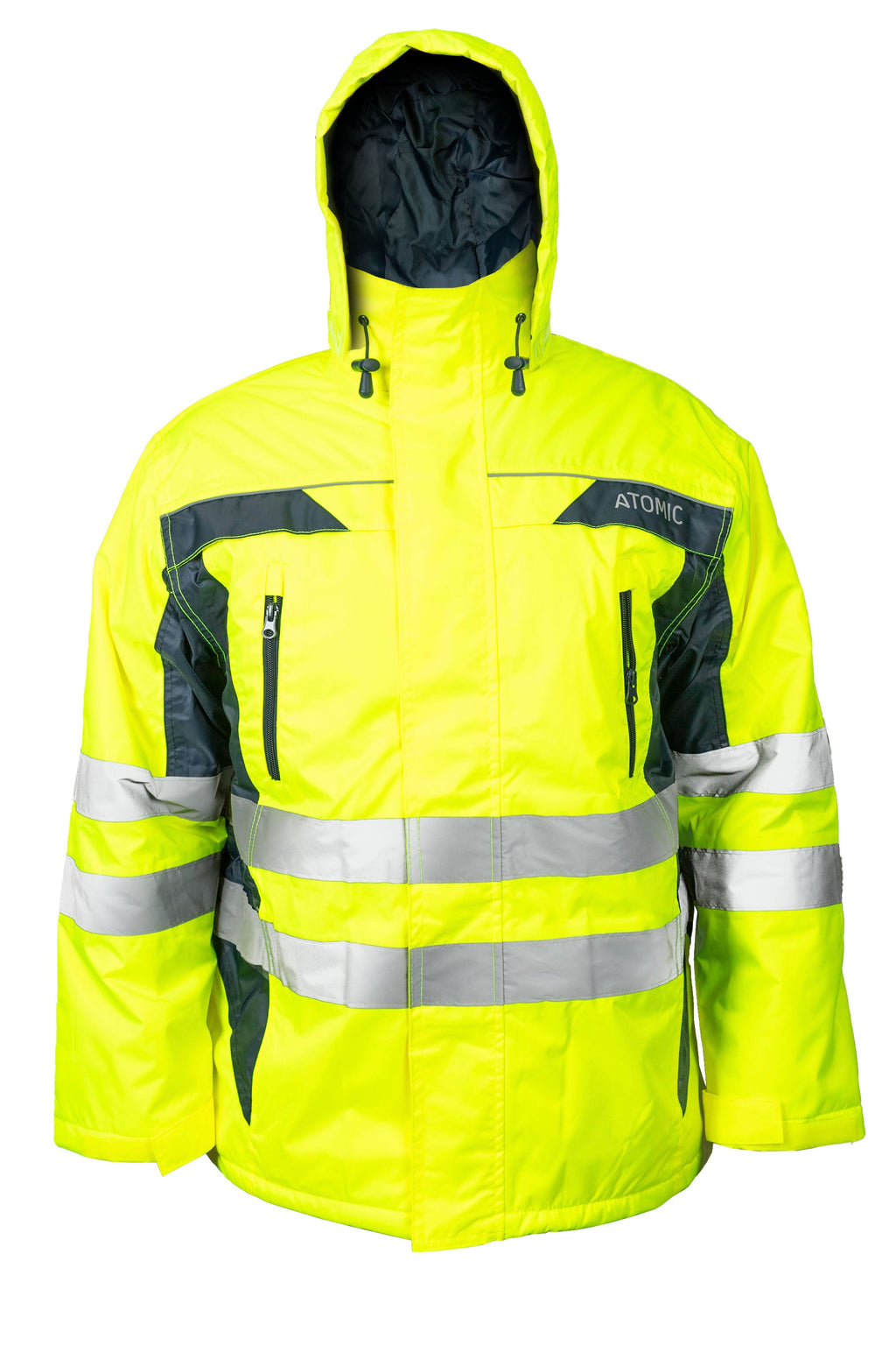 Hi-Vis Padded Jacket with Embroidery Access